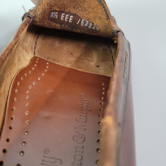 Johnston & Murphy Aragon II Kiltie Tassel Loafers Brown Mens Size 8.5 EEE - Picture 13 of 16